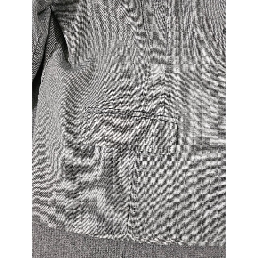 Alfred Dunner Womens Gray 3-Button Textured Blazer Jacket Size 20 - Picture 6 of 16
